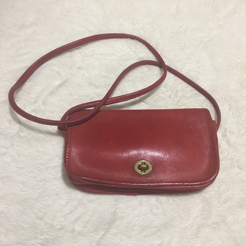 Vintage Coach Leather Crossbody Purse